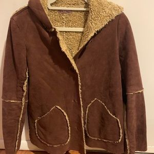 Velvet jacket w/ hood size P